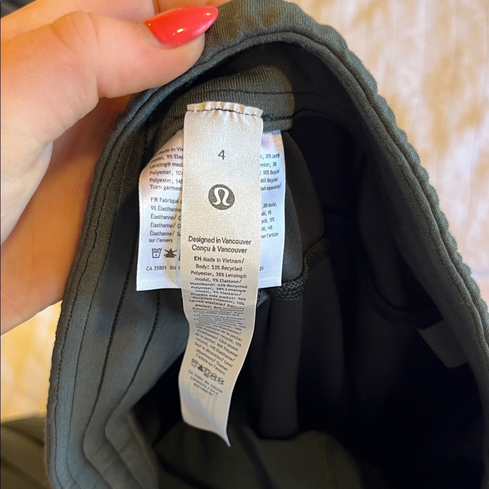 Lululemon Athletica Dark Green  Softstreme High-Rise Pant - Picture 7 of 7